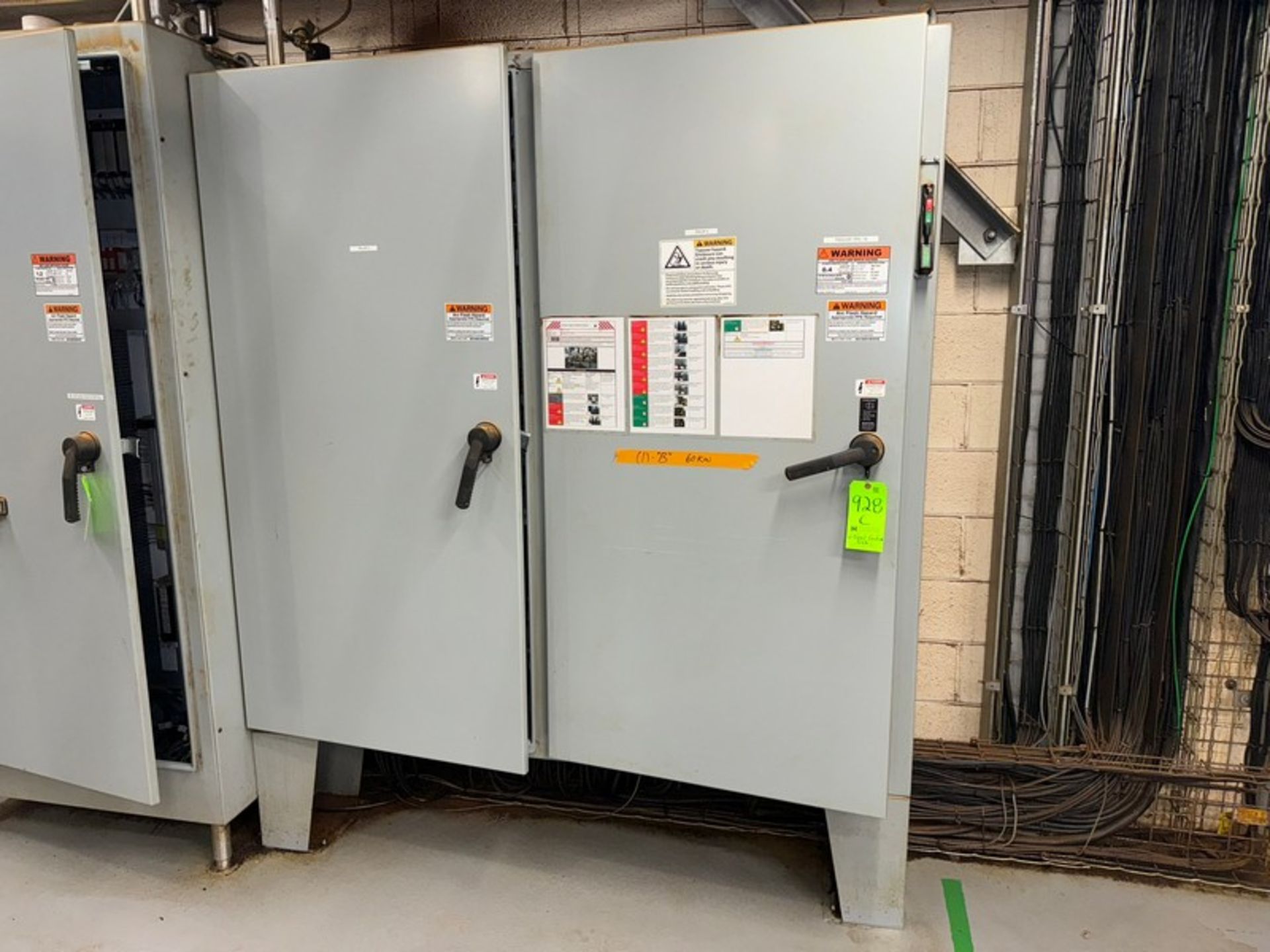 2-Door Control Cabinet, with (9) Allen-Bradley PowerFlex 525 (LOCATED IN FREEHOLD, N.J.)