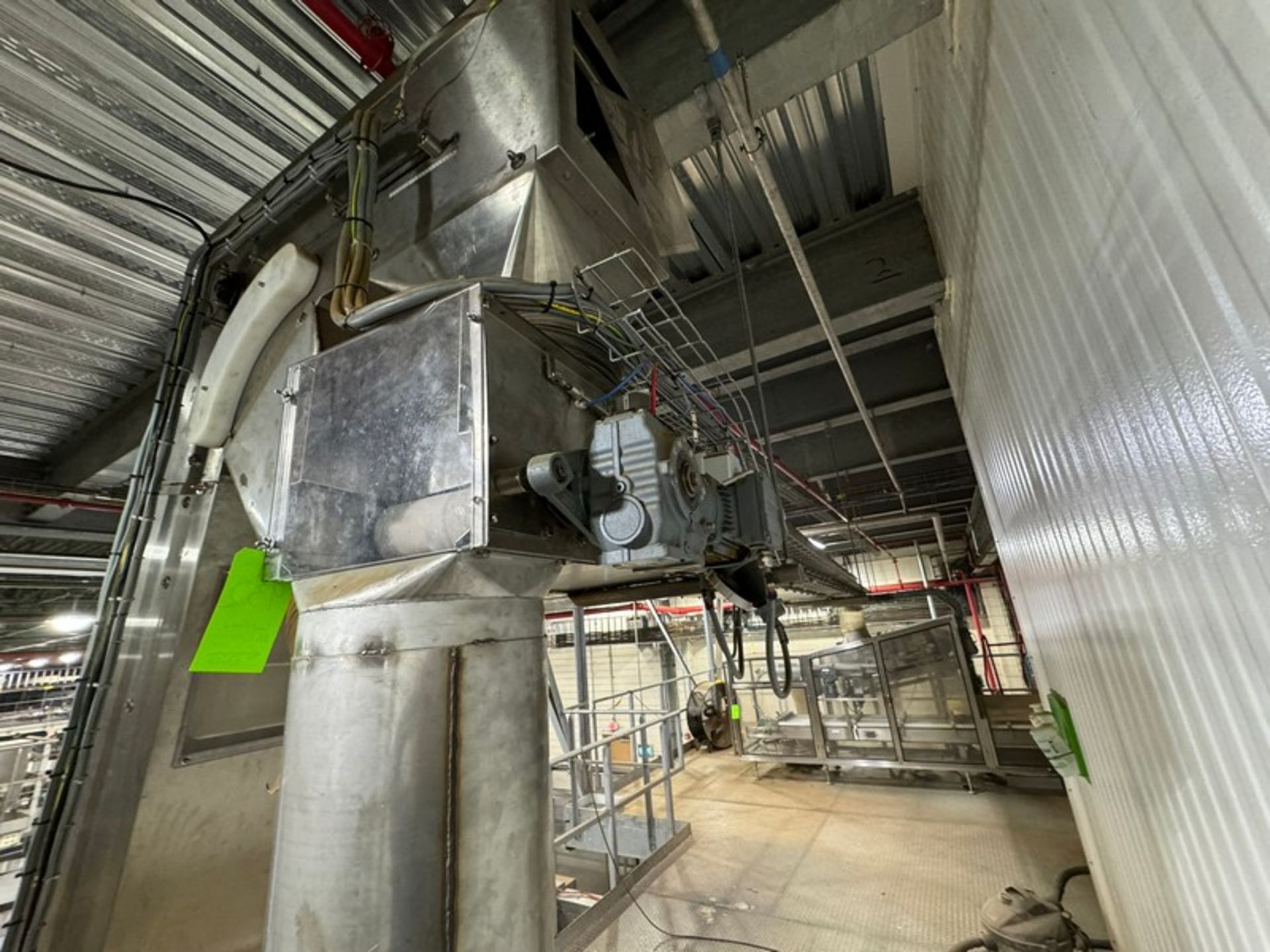 Straight Section of Enclosed Cap Conveyor, Aprox. 25 ft. L, Suspended from Ceiling (LOCATED IN - Image 2 of 4