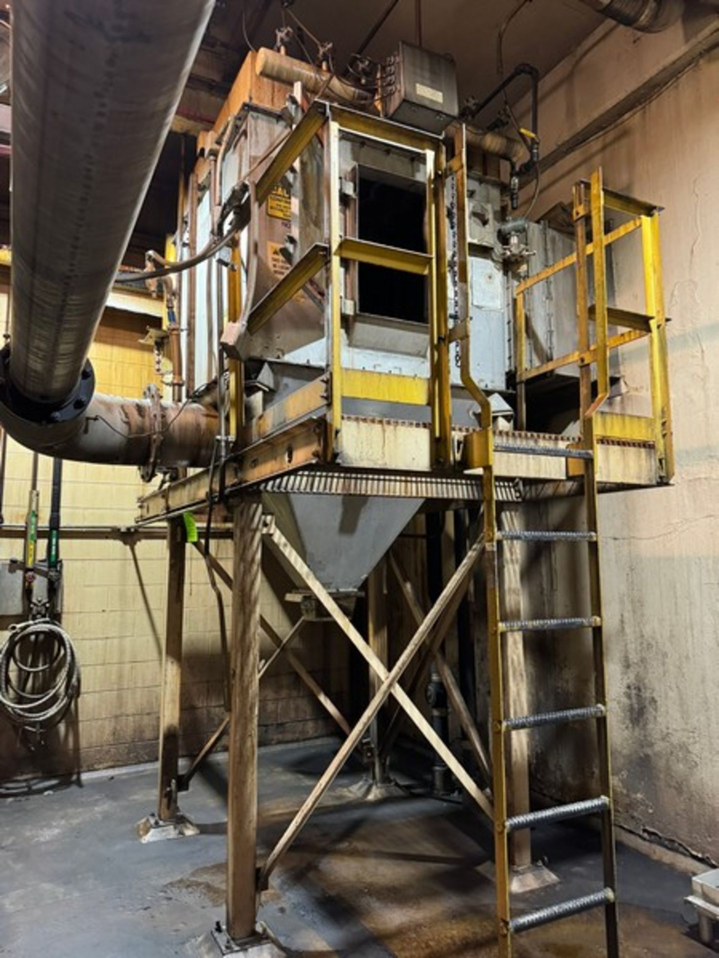 Semco Flo-Tronics S/S Dust Collector, Mounted on Mild Steel Frame (LOCATED IN FREEHOLD, N.J.)