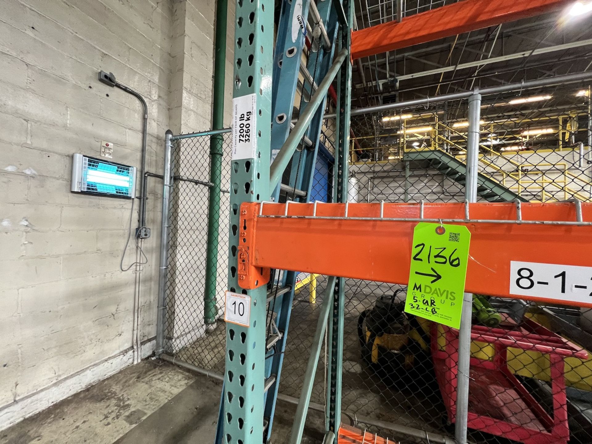 PALLET RACKING, 5 UP-RIGHTS AND 32 CROSS BEAMS - Image 4 of 4