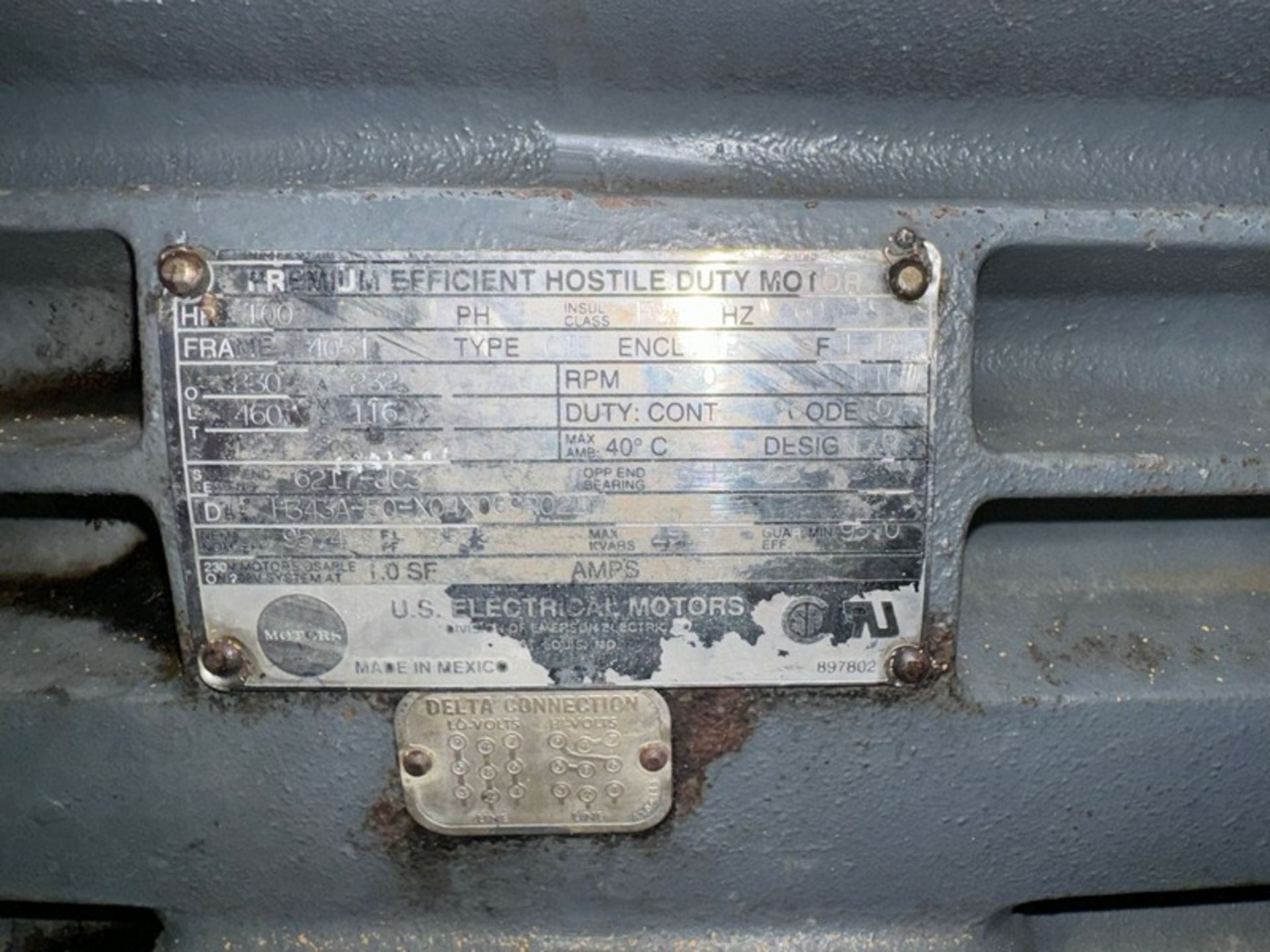 Buffalo Forge 30 hp Blower Unit, M/N 540 BL CL3 A100 TH, 460 Volts, 3 Phase (LOCATED IN FREEHOLD, - Image 7 of 10