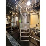 CHERRY BURRELL S/S MIXING TANK WITH TOP-MOUNT AGITATION, S/N 76-E-273-2 (SIMPLE LOADING FEE $1,650)