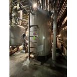 SFI 2,000 GALLON S/S SURGE TANK WITH TOP-MOUNT AGITATION, S/N 3431, APPROX. INTERNAL DIMS: 86 IN.