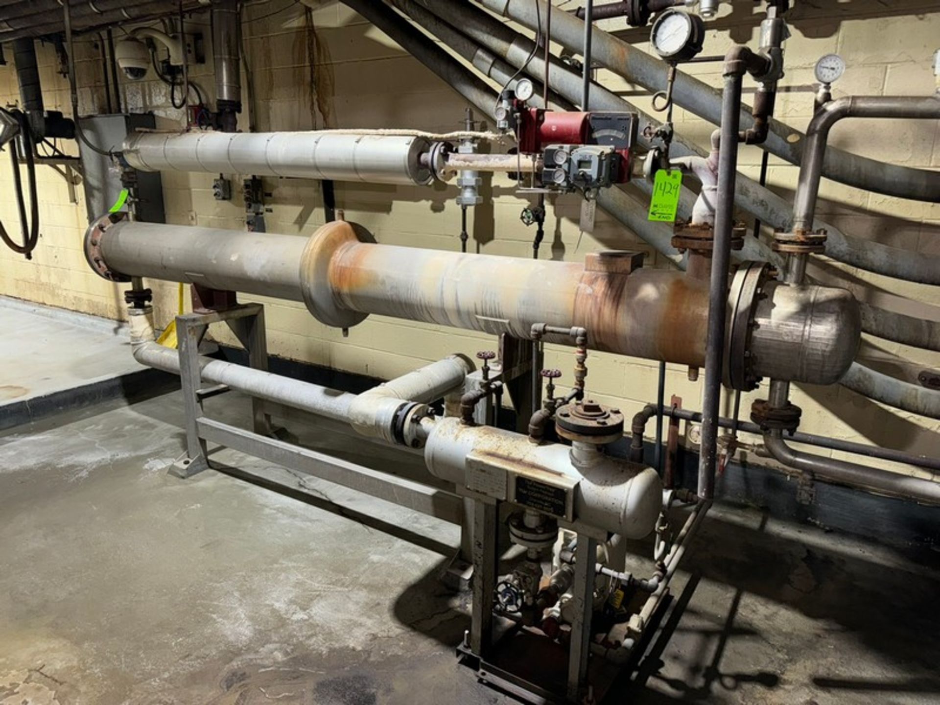 Shell & Tube Heat Exchanger, with Associated Piping & Components (LOCATED IN FREEHOLD, N.J.)