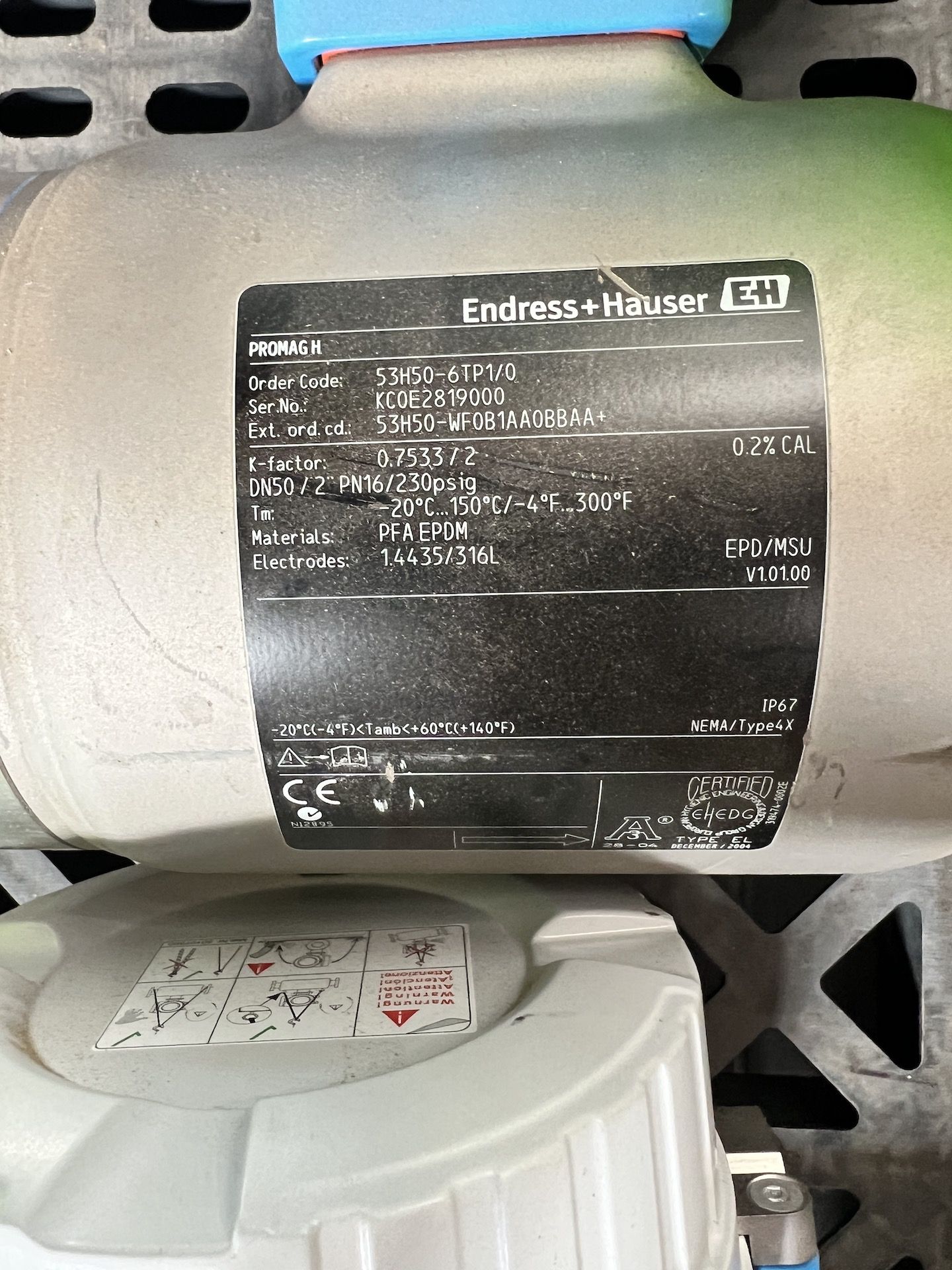 ENDRESS HAUSER FLOW METER, MODEL PROMAG H (BELIEVED TO BE NEW) - Image 3 of 6