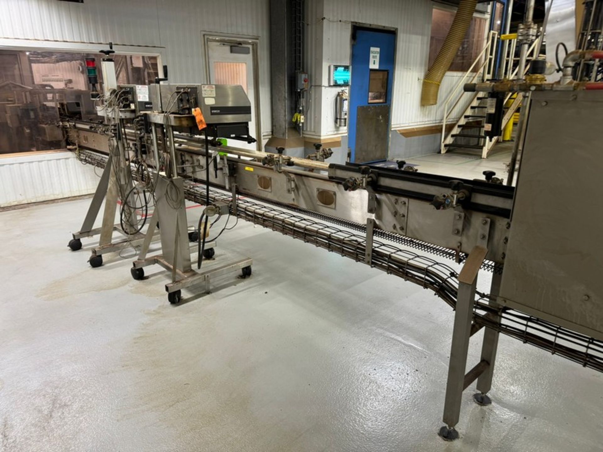 SIPAC S/S Product Conveyor, with Accumulation Conveyor & Turn Table, with Straight Section of - Image 5 of 5