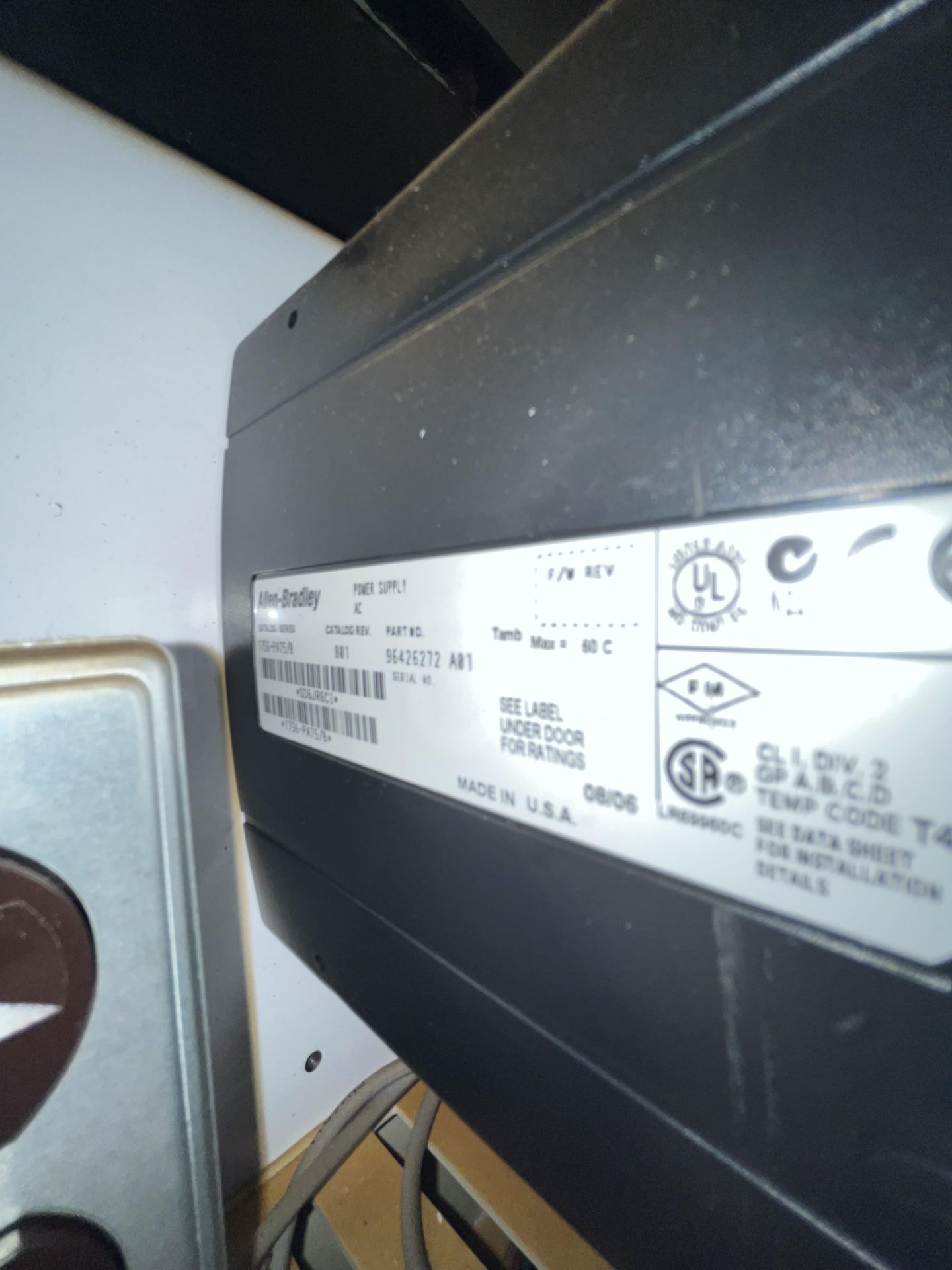 ALLEN-BRADLEY 11 SLOT CATALOG SERIES 1756-PA75/B (Located Freehold, NJ)(Simple Loading Fee $275) - Image 3 of 6