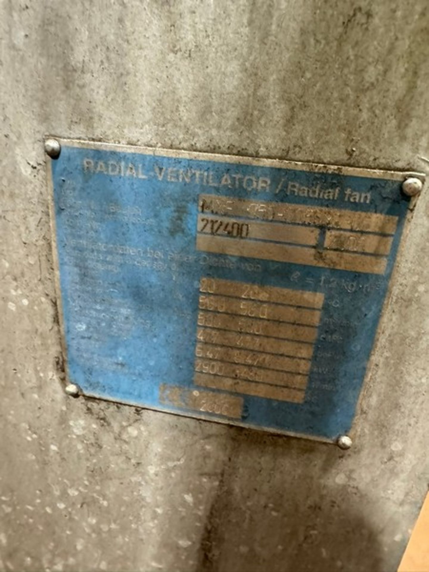 2006 Wartung der Öllager Radial Fresh Air Fan, M/N MXF 050-005630-60, S/N 212400, with Siemen - Bild 5 aus 7