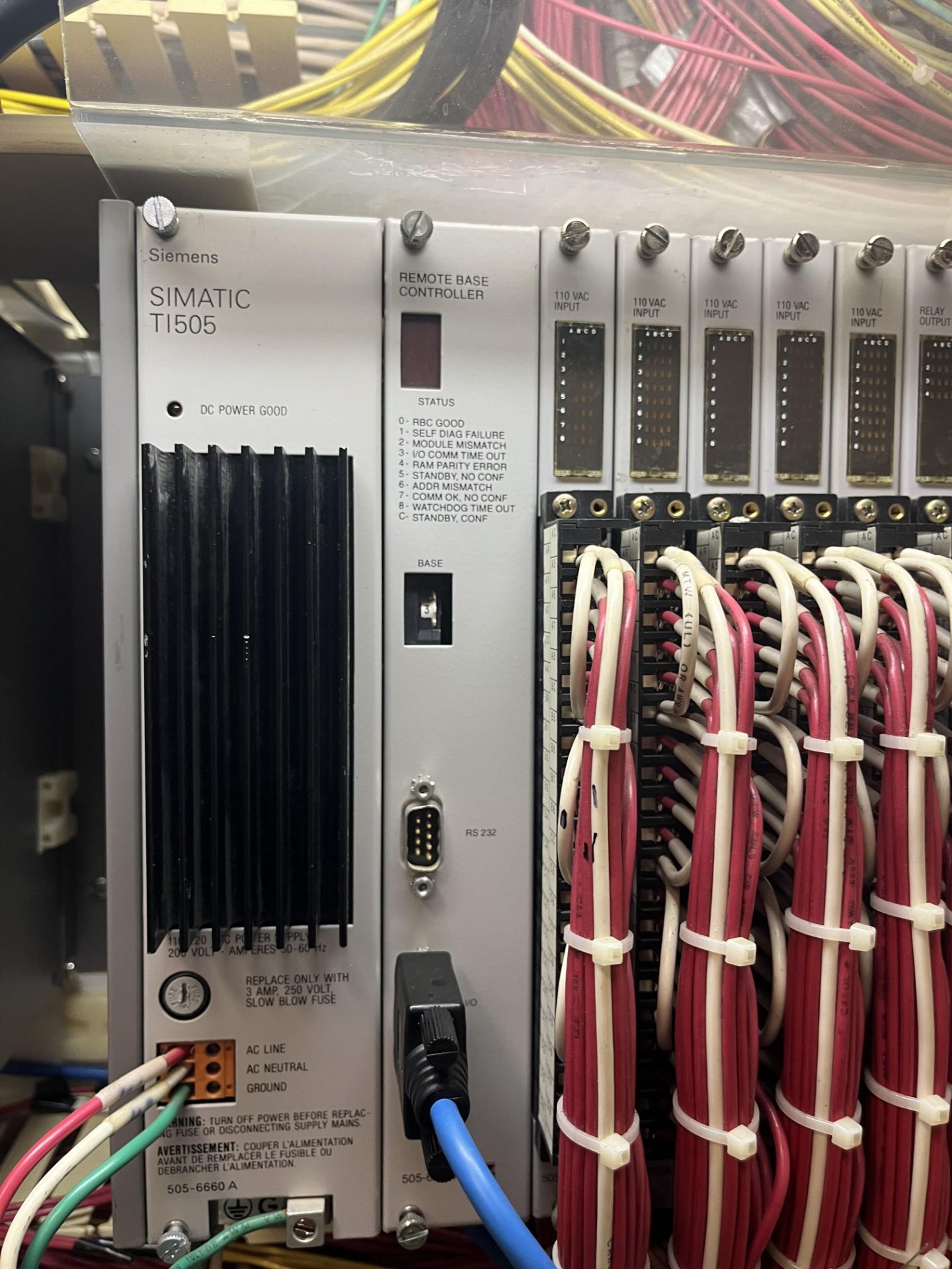 (2)SIEMENS SIMATIC Tl505 PLC POWER RACK (Located Freehold, NJ) (Simple Loading Fee $275) - Image 3 of 9