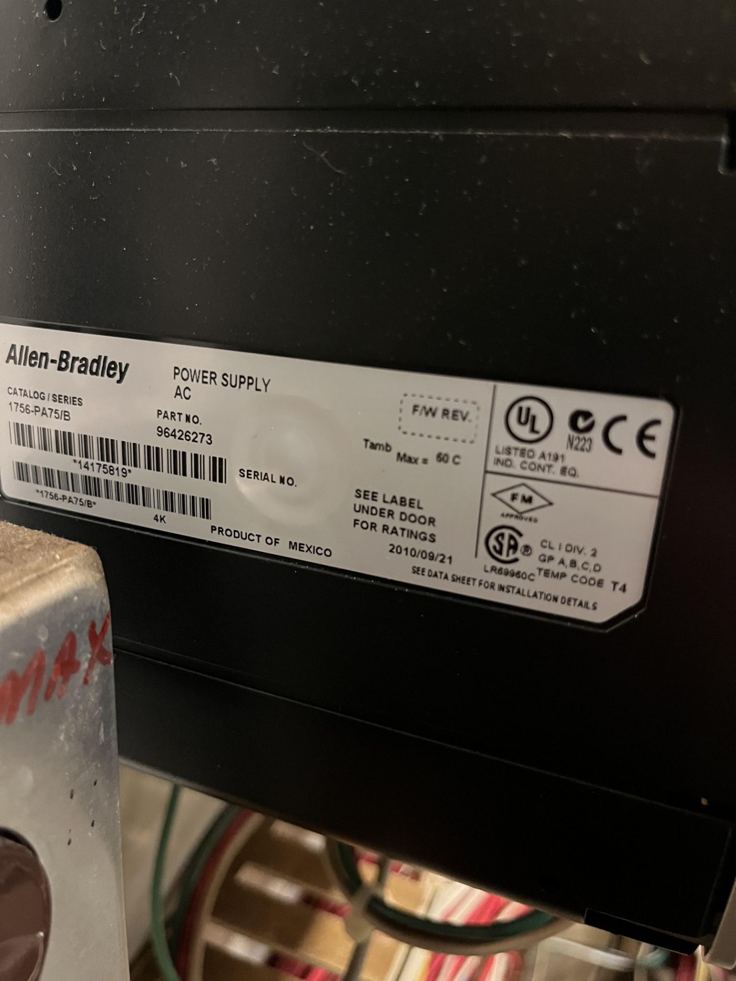 (2) ALLEN-BRADLEY PLC RACKS (Located Freehold, NJ) (Simple Loading Fee $275) - Image 11 of 16