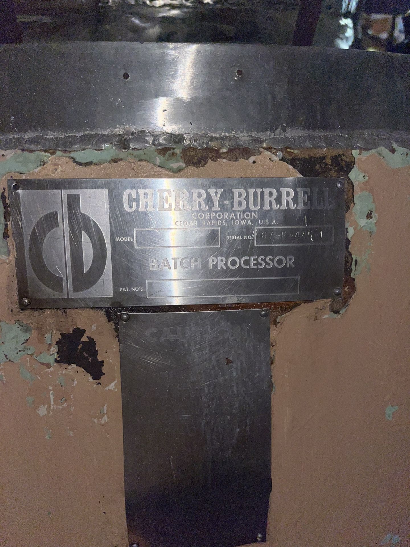 CHERRY-BURRELL BATCH PROCESSOR SERIAL NO. 67-E-445-1 (Located Freehold, NJ) (Simple Loading Fee - Image 7 of 7