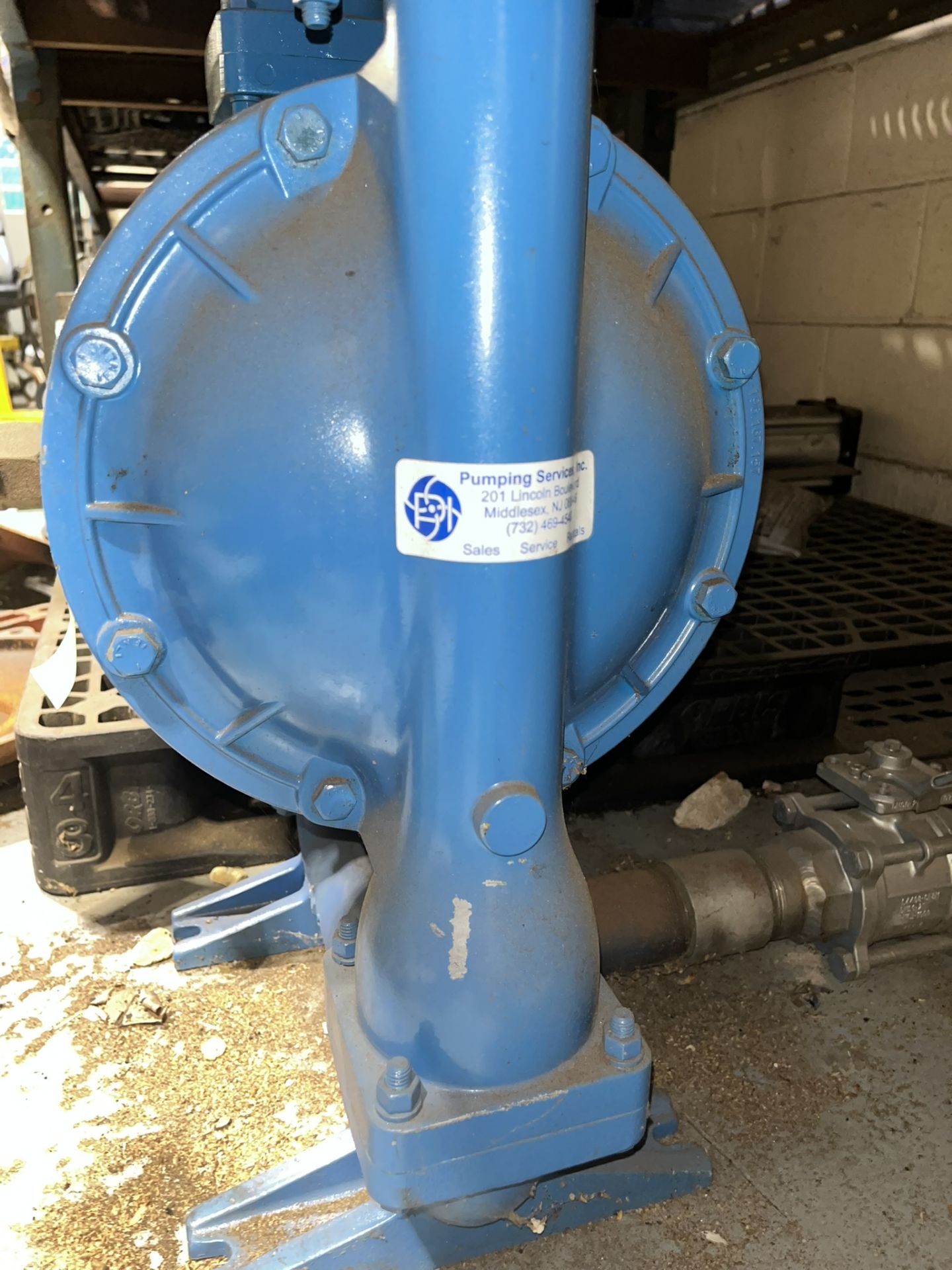 SANDPIPER DIAPHRAGM PUMP DATE:01/24/18 W/O:456411 P/N: S20B1ABBANS000 WET:476.042.360 AIR 476.227. - Image 3 of 5