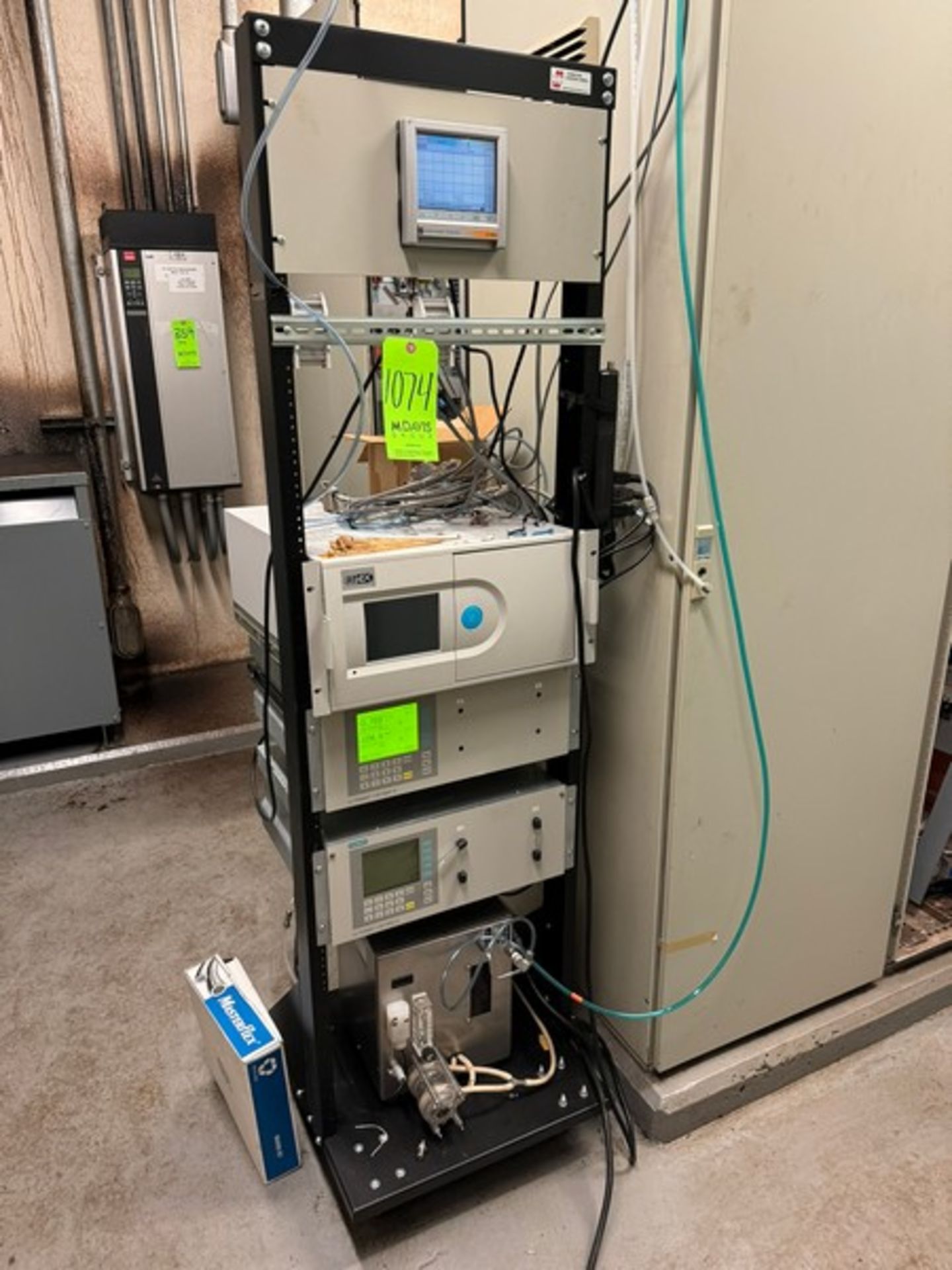 Hammond Manufacturing Rack, with ATEX Filter Panels & (2) Siemens Filter Panels, with (1) Lab