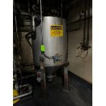Aprox. 250 Gal. S/S Single Wall Tank, with S/S Cone Bottom (LOCATED IN FREEHOLD, N.J.)