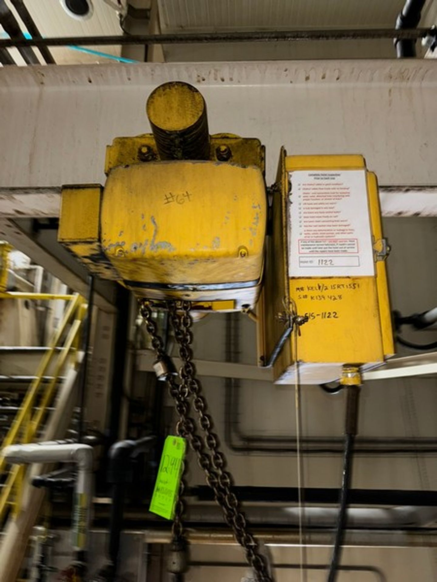 Yale 1/2 Ton Electric Hoist, with Hand Control (NOTE: Does Not Include Cross Beam) (LOCATED IN - Bild 2 aus 4