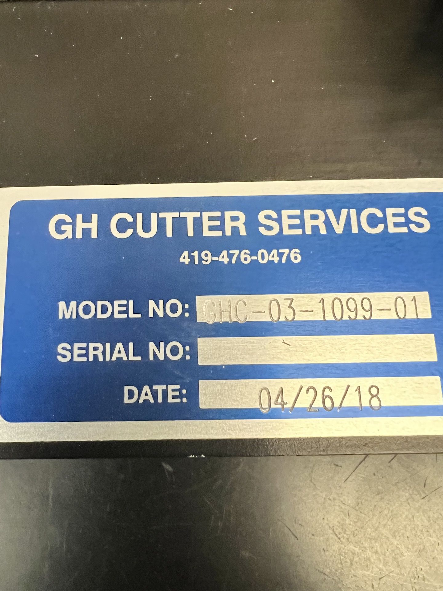 GH CUTTER BOTTLE PANEL BULGE GAUGE, MODEL GHC-03-1099-01 - Image 2 of 6
