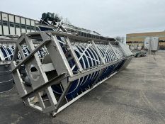 Spiral Conveyor System, Overall Height: Aprox. 27 ft. H x 16" W Conveyor Chain, with Top Mounted
