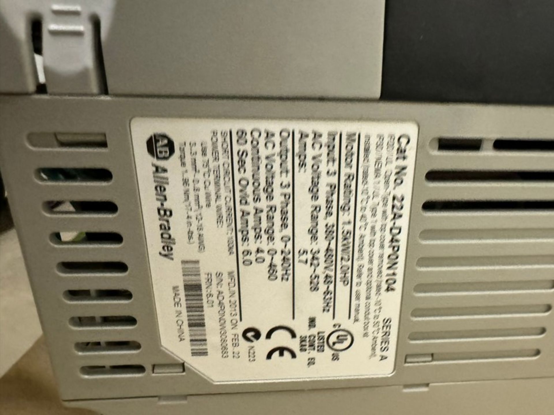 (4) Allen-Bradley PowerFlex 4 VFDs (INV#103055) (Located @ the MDG Auction Showroom 2.0 in - Image 4 of 4