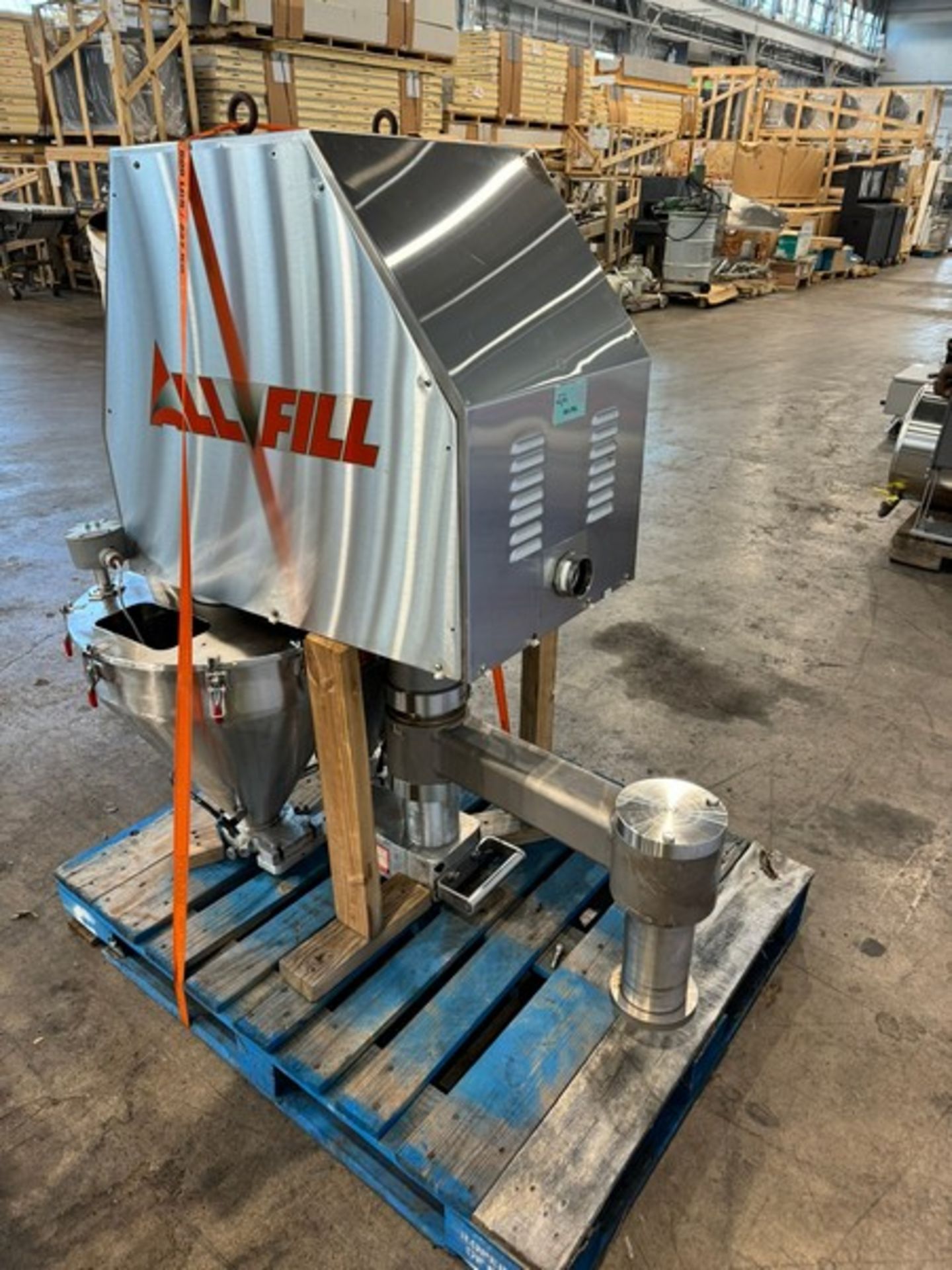 All-Fill S/S Dual Funnel Auger Feeder Attachment, M/N TA-SV, S/N 8212, with Dual S/S Mixing - Image 4 of 8