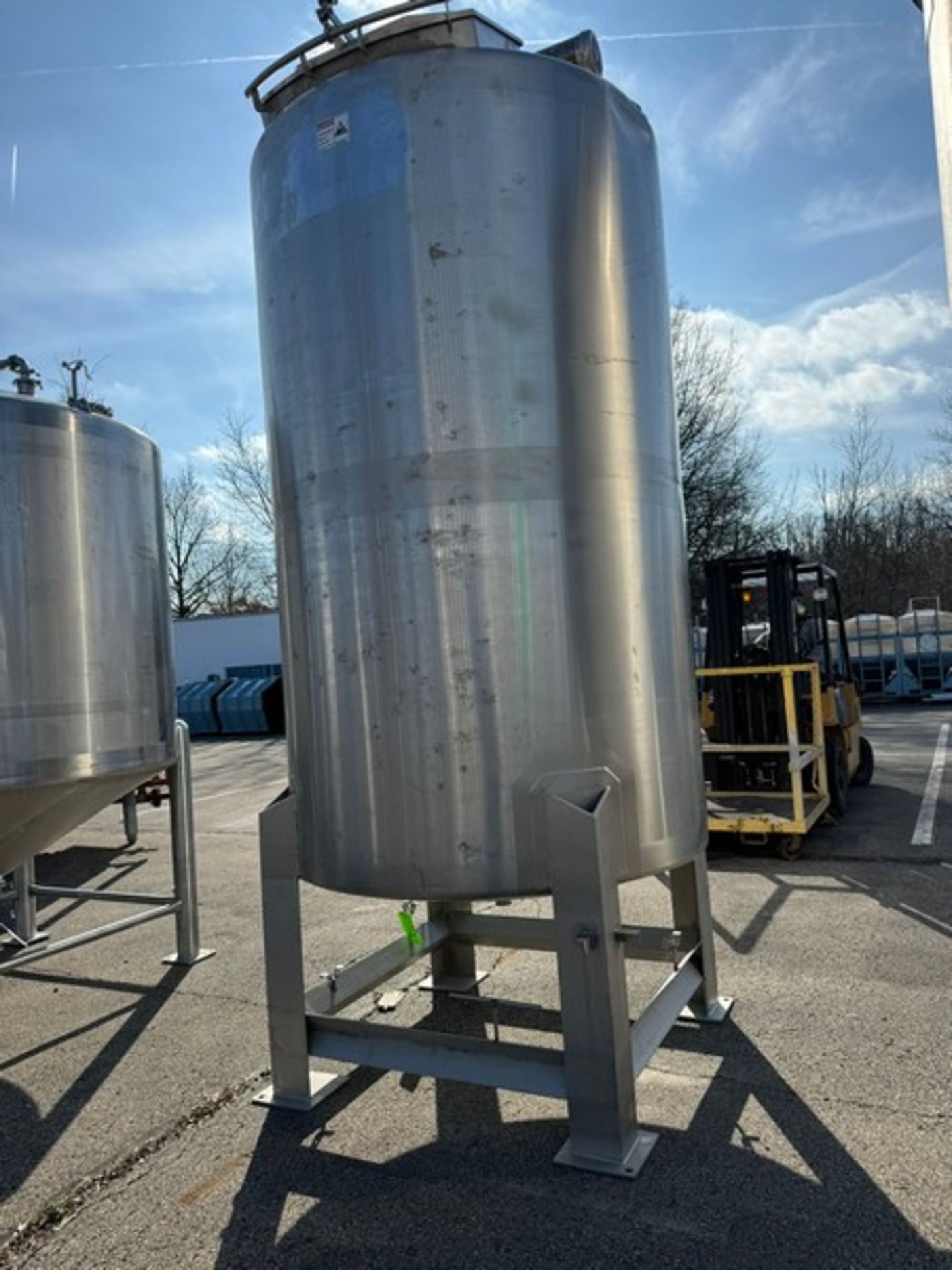 2012 Stainless Process Equipment Inc. 1,210 Gal. S/S Single Wall Mix Tank, S/N S6019-3, Temp. -20 F, - Image 8 of 16