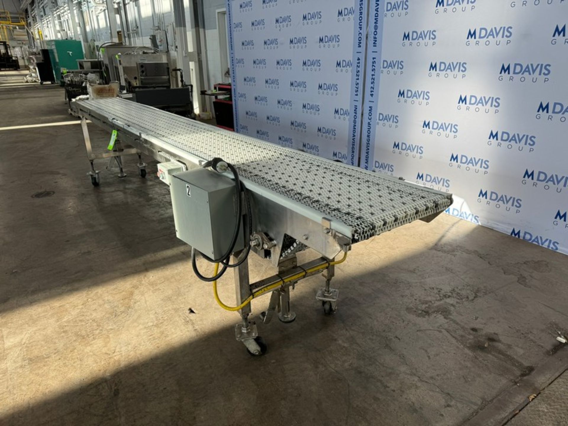 Bogner Industries Inc. Straight Section of Conveyor, Aprox. 15 ft. L x 18" W Belt x 35" H Belt to - Image 7 of 9