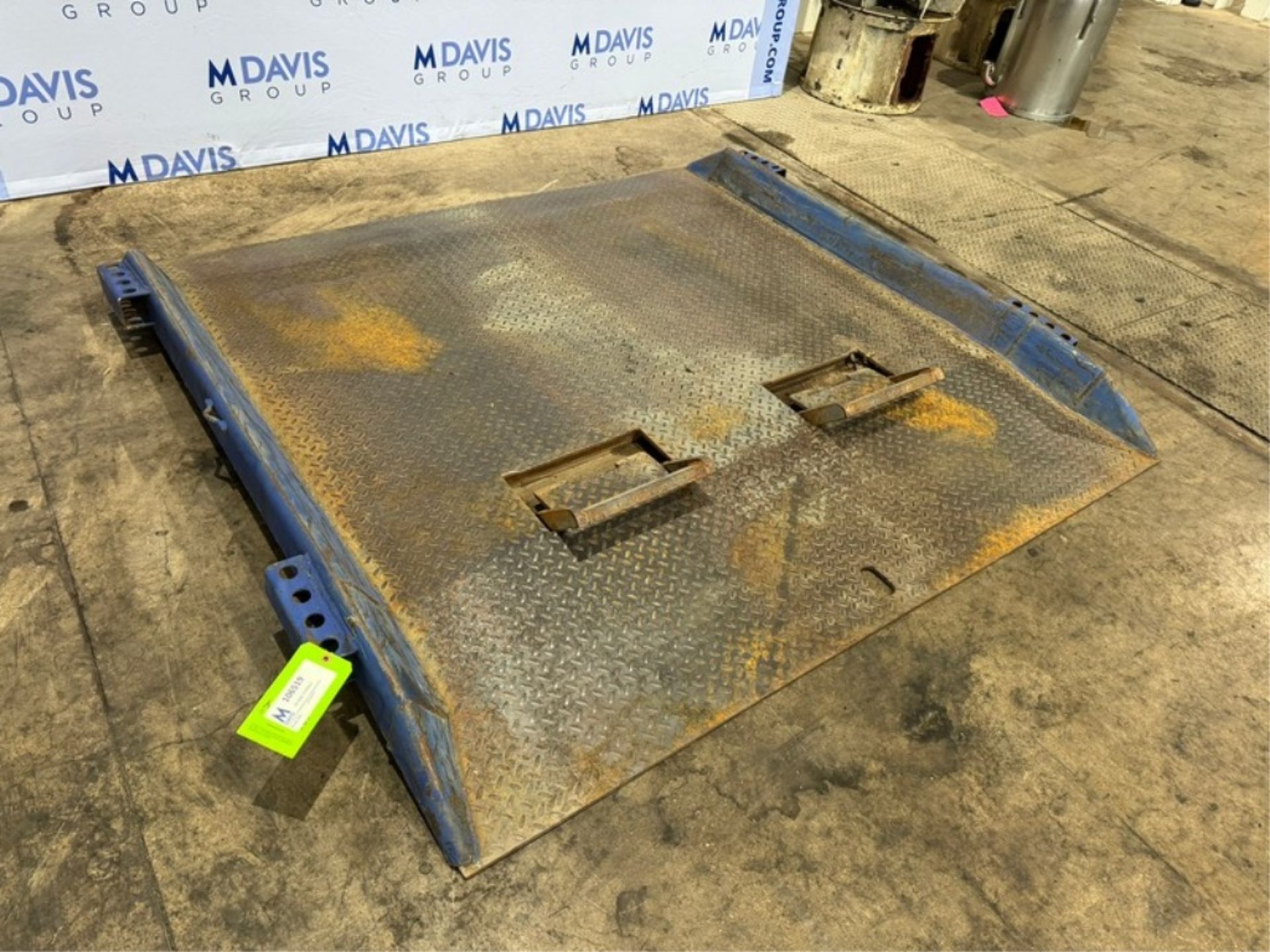 Dock Plate, with Fork Pockets, Overall Length: Aprox. 72" L x 66" W (INV. #106519) (LOCATED