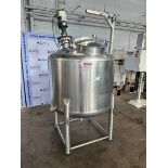 Aprox. 250 Gal. S/S Single Wall Mix Tank, Vessel Dims.: Aprox. 32" Tall x 48" Dia., with S/S