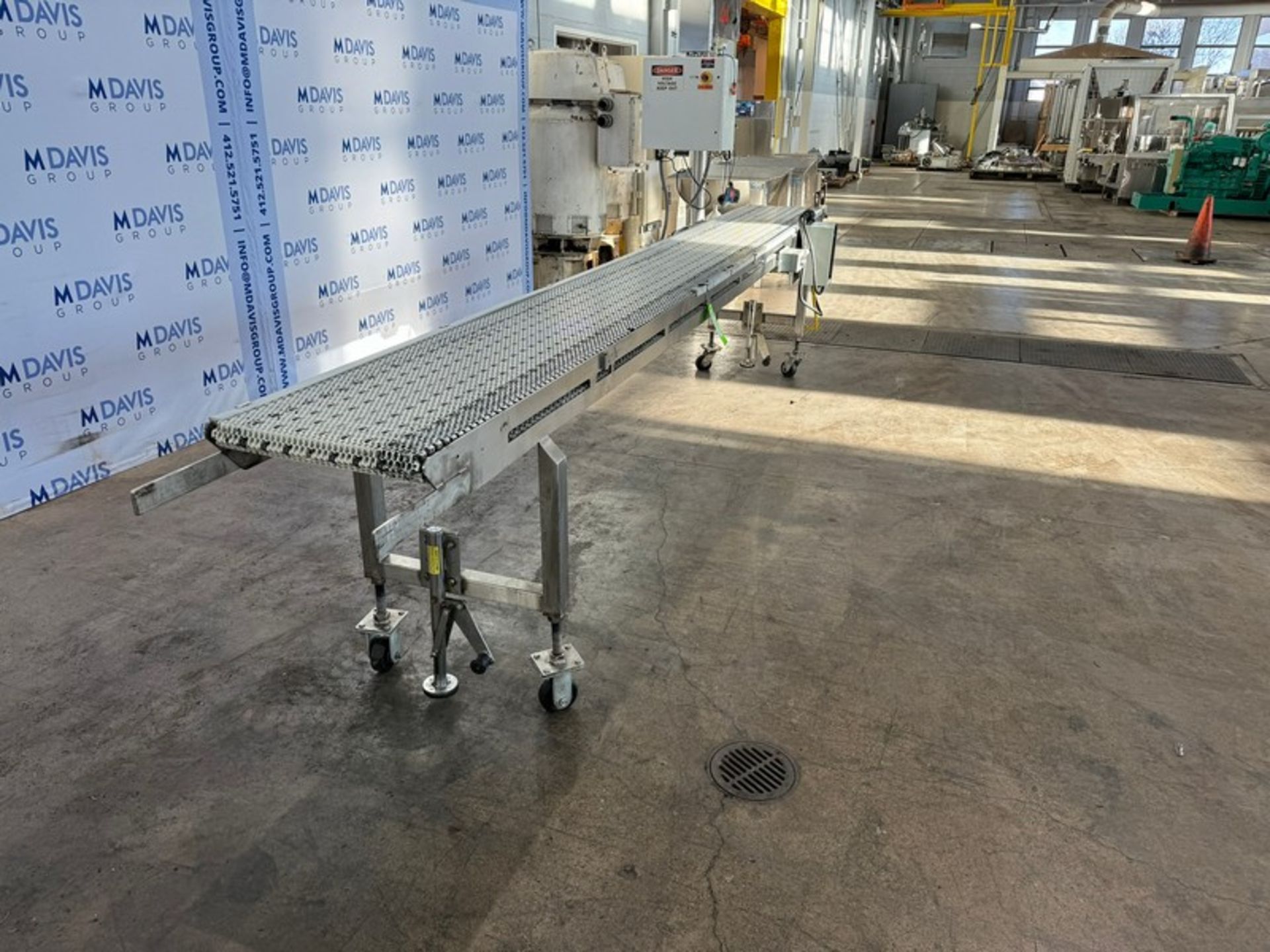 Bogner Industries Inc. Straight Section of Conveyor, Aprox. 15 ft. L x 18" W Belt x 35" H Belt to - Image 8 of 9