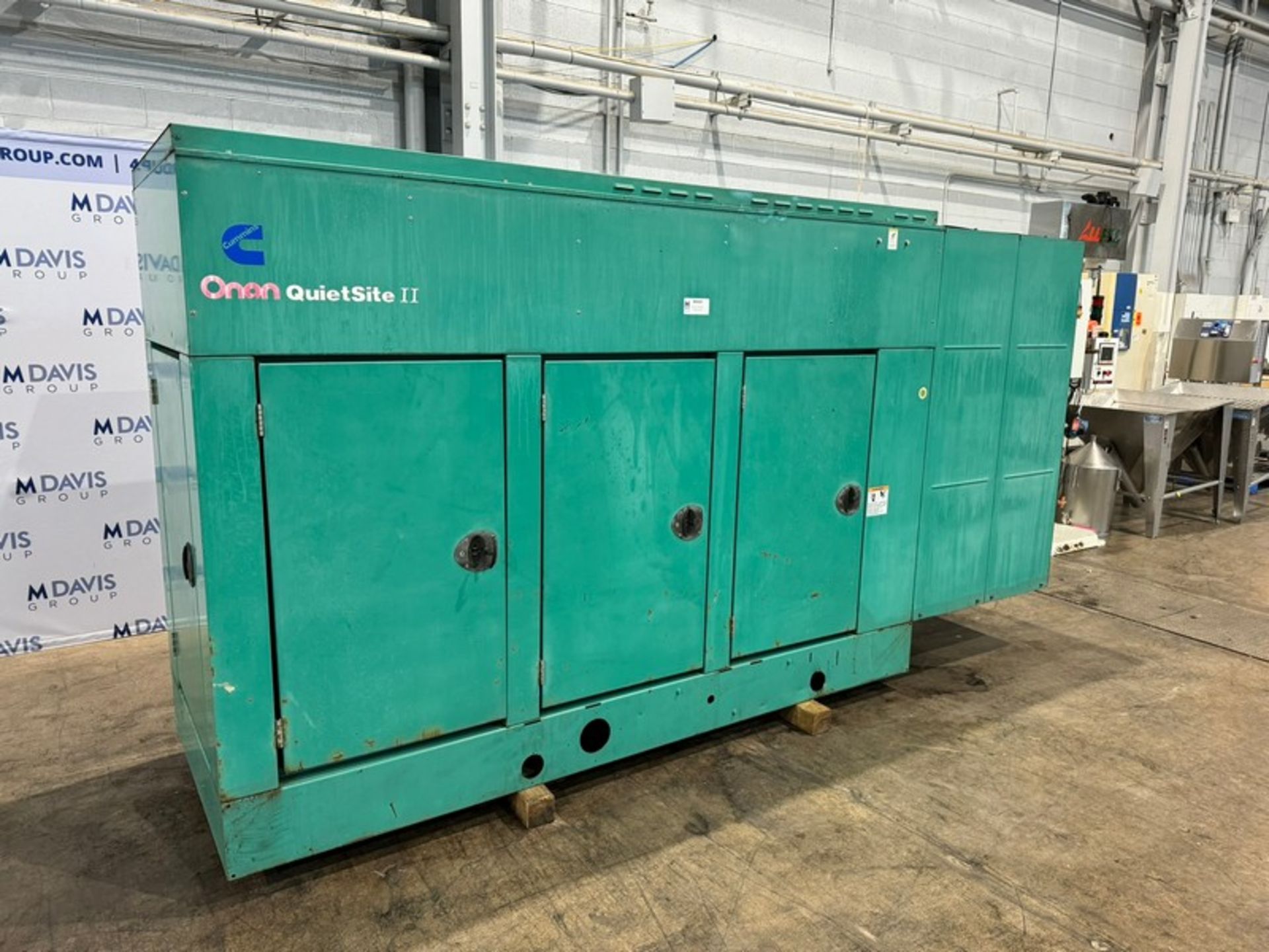 Cummins Onan QuietSite II Stand-By Generator, M/N GGKB-4960317, S/N F010246263, Engine Model: GTA8-