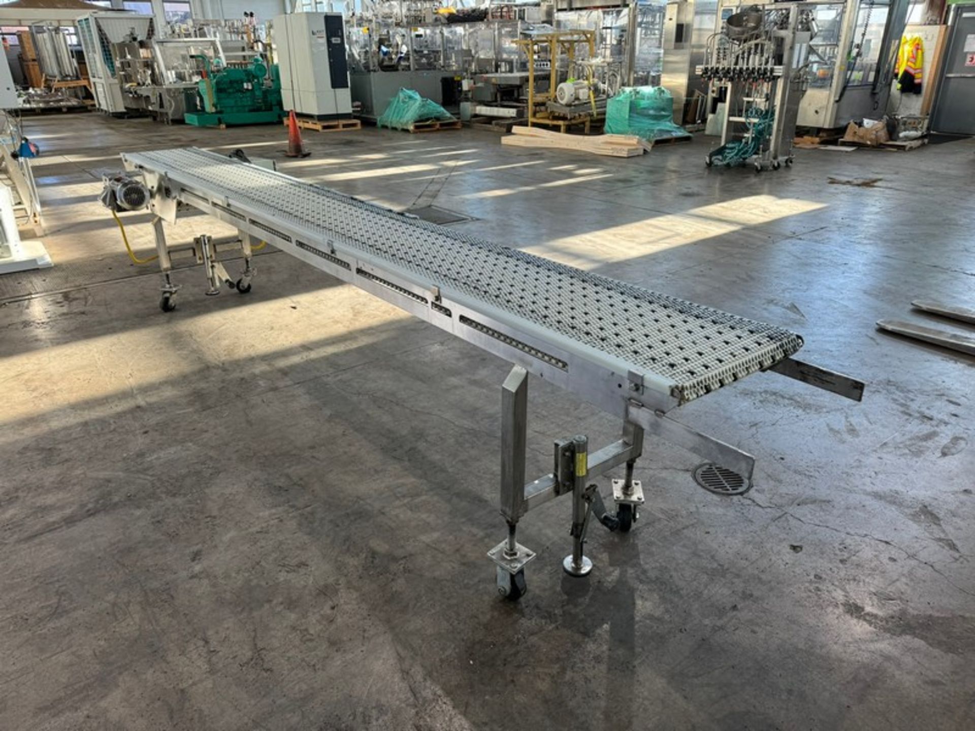 Bogner Industries Inc. Straight Section of Conveyor, Aprox. 15 ft. L x 18" W Belt x 35" H Belt to - Image 4 of 9