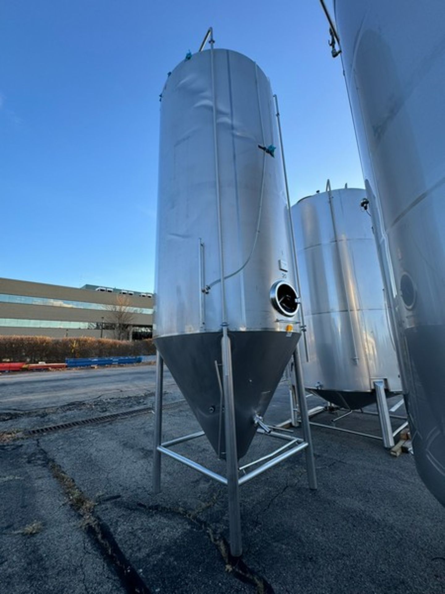 2011 Bera-Plan 100-BBL S/S Fermentation Tank, Aprox. 84" Dia. x 156" Straight Height, with Jacket (