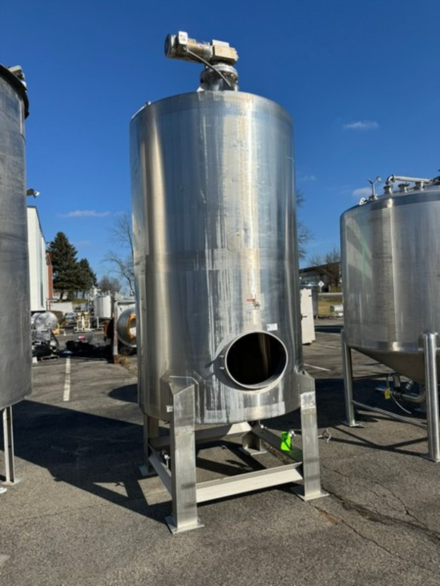 2012 Stainless Process Equipment Inc. 1,210 Gal. S/S Single Wall Mix Tank, S/N S6019-3, Temp. -20 F, - Image 2 of 16