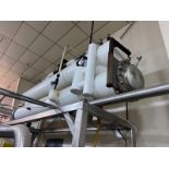 S/S Ammonia Chiller For Brine, Aprox. 14 ft. L,Mounted on S/S Legs(LOCATED IN MANTECA, CA)(