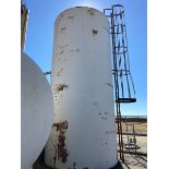 Vertical Animal Feed Tank, Tank Dims.: Aprox.258” Tall x 112” Dia., with Man Ladder (LOCATED IN