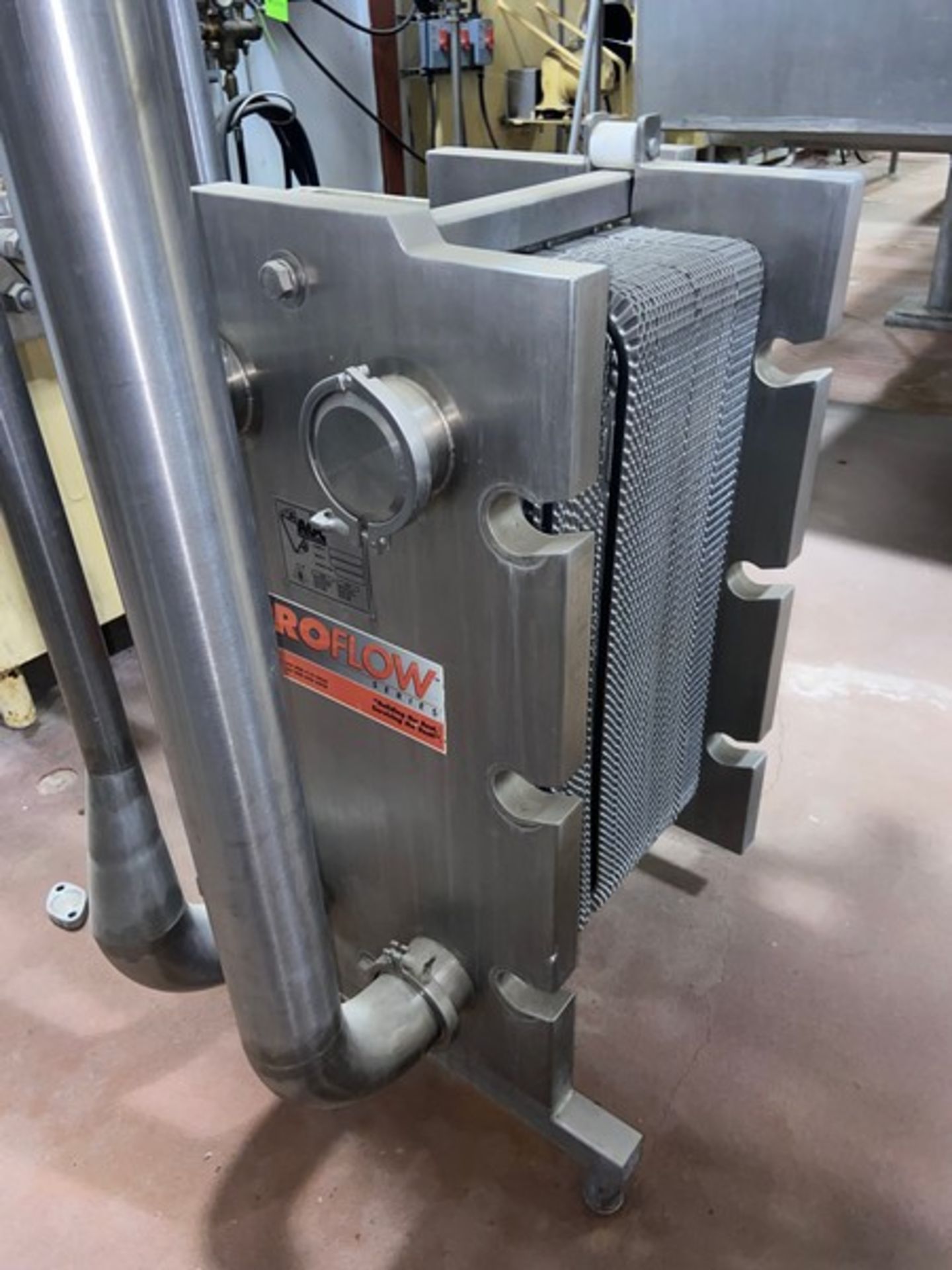 AGC 1-Section Plate Heat Exchanger, M/N 300-S,S/N 99171, Mounted on S/S Frame(LOCATED IN MANTECA, - Image 5 of 5