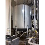 Sani Fab 2,500 Gal. Insulated Vertical Tank, M/NCCV, S/N 61089302, Cone Bottom, Mounted on S/S