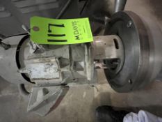10 hp Centrifugal Pump, with S/S Head (LOCATED INMANTECA, CA)(RIGGING, LOADING, SITE MANAGEMENT FEE: