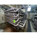 UF S/S Skid, (40) Tubes, Aprox. 4” Dia, Includes(7) Pumps, with Associated Heat Exchanger, Overall
