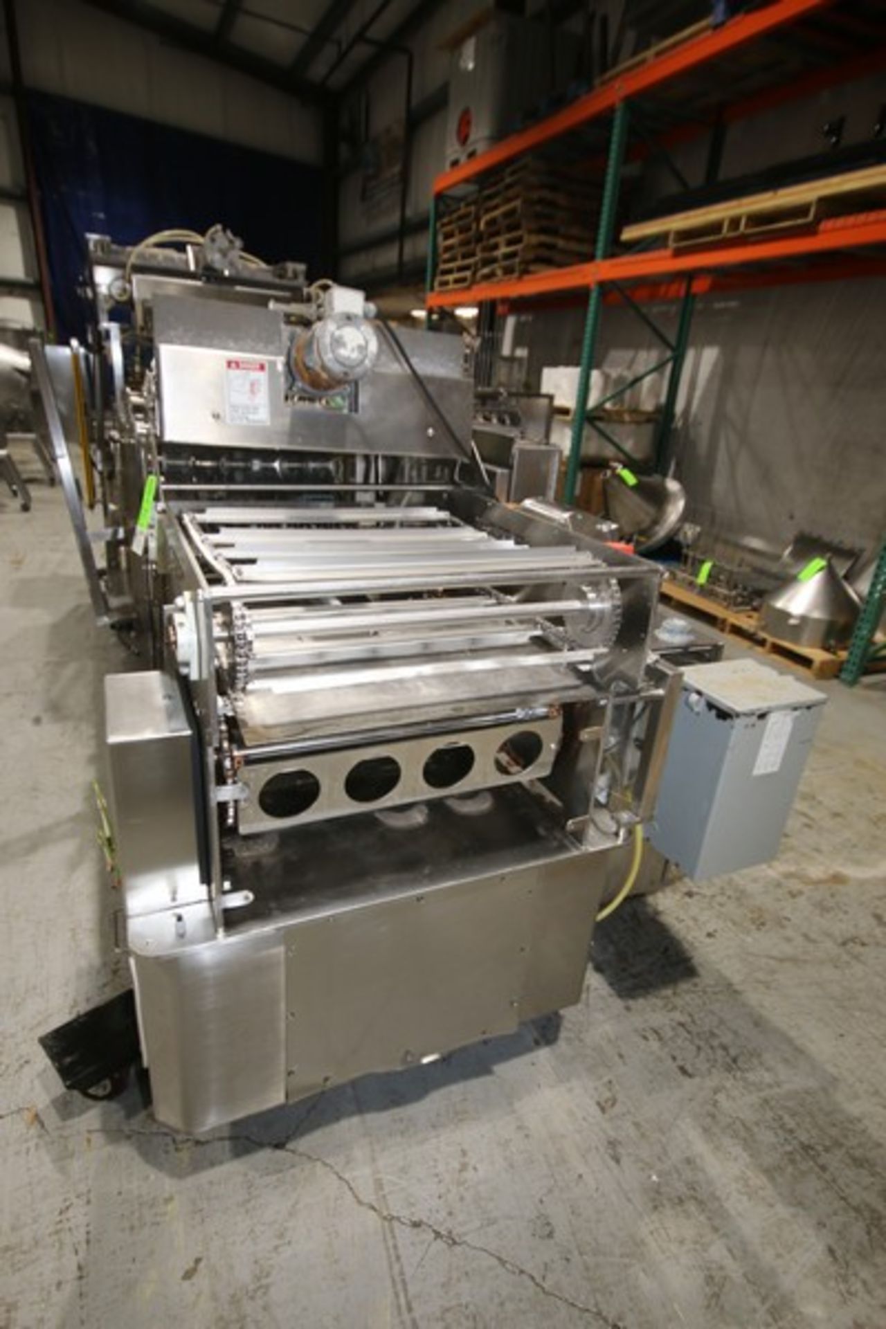 2008 PAC Tec 4 - Wide S/S Cup Filler, SN 2201, with 4 1/4" W Change Parts, Cup Inserter, Tamper - Image 5 of 13