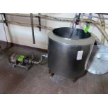 Damrow 50 Gal. S/S Balance Tank, Type: MV, S/NT4970, with 3 hp Centrifugal Pump (LOCATED IN MANTECA,