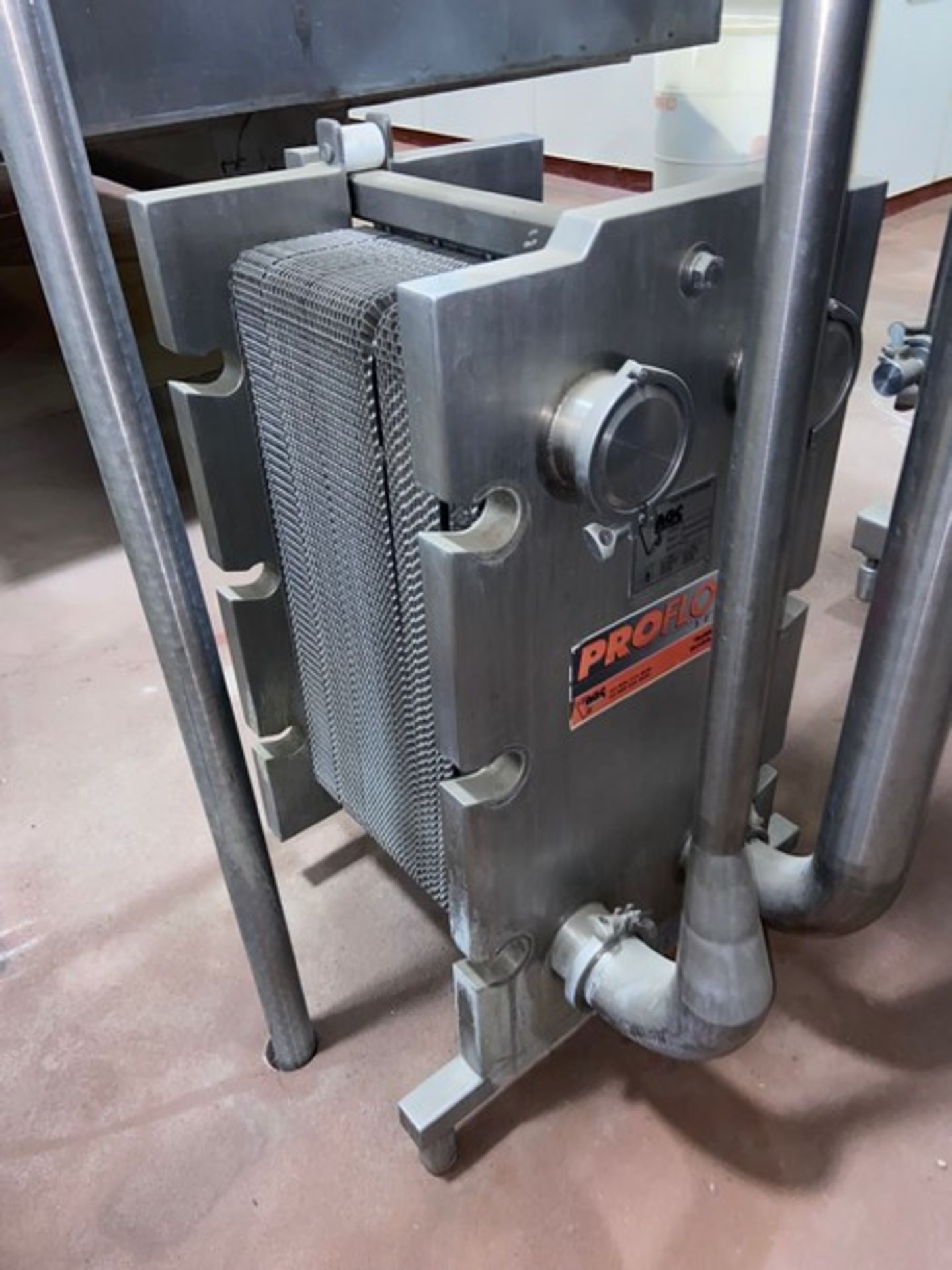 AGC 1-Section Plate Heat Exchanger, M/N 300-S,S/N 99171, Mounted on S/S Frame(LOCATED IN MANTECA, - Image 3 of 5