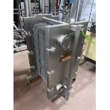 AGC 1-Section Plate Heat Exchanger, M/N 300-S,S/N 99171, Mounted on S/S Frame(LOCATED IN MANTECA,