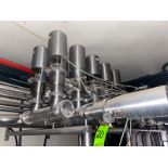 14-Valve Tri-Clover S/S Air Valve Cluster,Mounted on S/S Frame (LOCATED IN MANTECA, CA)(RIGGING,