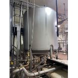 Sani Fab 2,500 Gal. Insulated Vertical Tank, M/NCCV, S/N 61089301, Cone Bottom, Mounted on S/S
