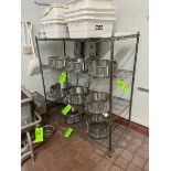 4-Shelf Wire Shelving Unit, with PlasticTotes(LOCATED IN MANTECA, CA)(RIGGING, LOADING, SITE