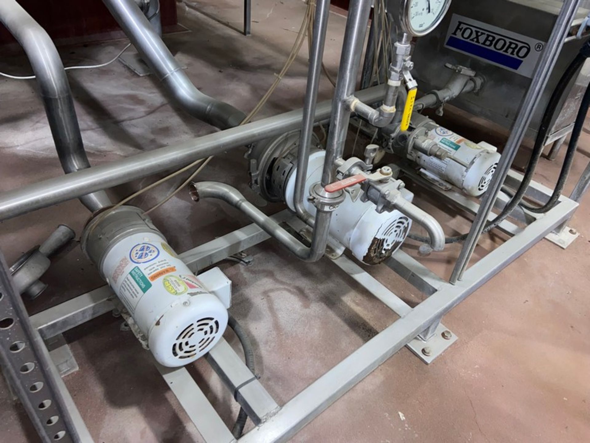 APV Dryer Separator Chamber, with Skid of (3)Centrifugal Pumps, Mounted on S/S Legs(LOCATED IN - Image 6 of 7