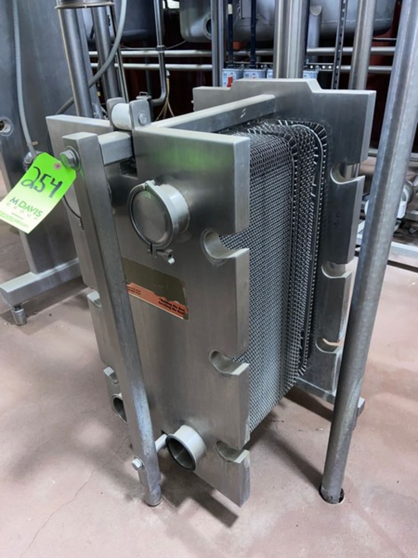 AGC 1-Section Plate Heat Exchanger, M/N 300-S,S/N 99171, Mounted on S/S Frame(LOCATED IN MANTECA, - Image 2 of 5