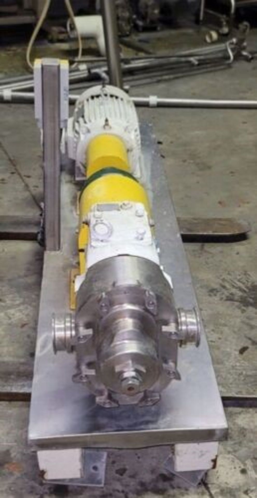 WAUKESHA 130 Positive Displacement Pump with 3in Outlet, 10HP Motor. 230/460V 1755 RPM, Last used in