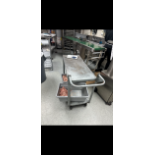 STAINLESS STEEL PUSH CART INCLUDES S/S BAKING PAN (Located Cleveland, OH)