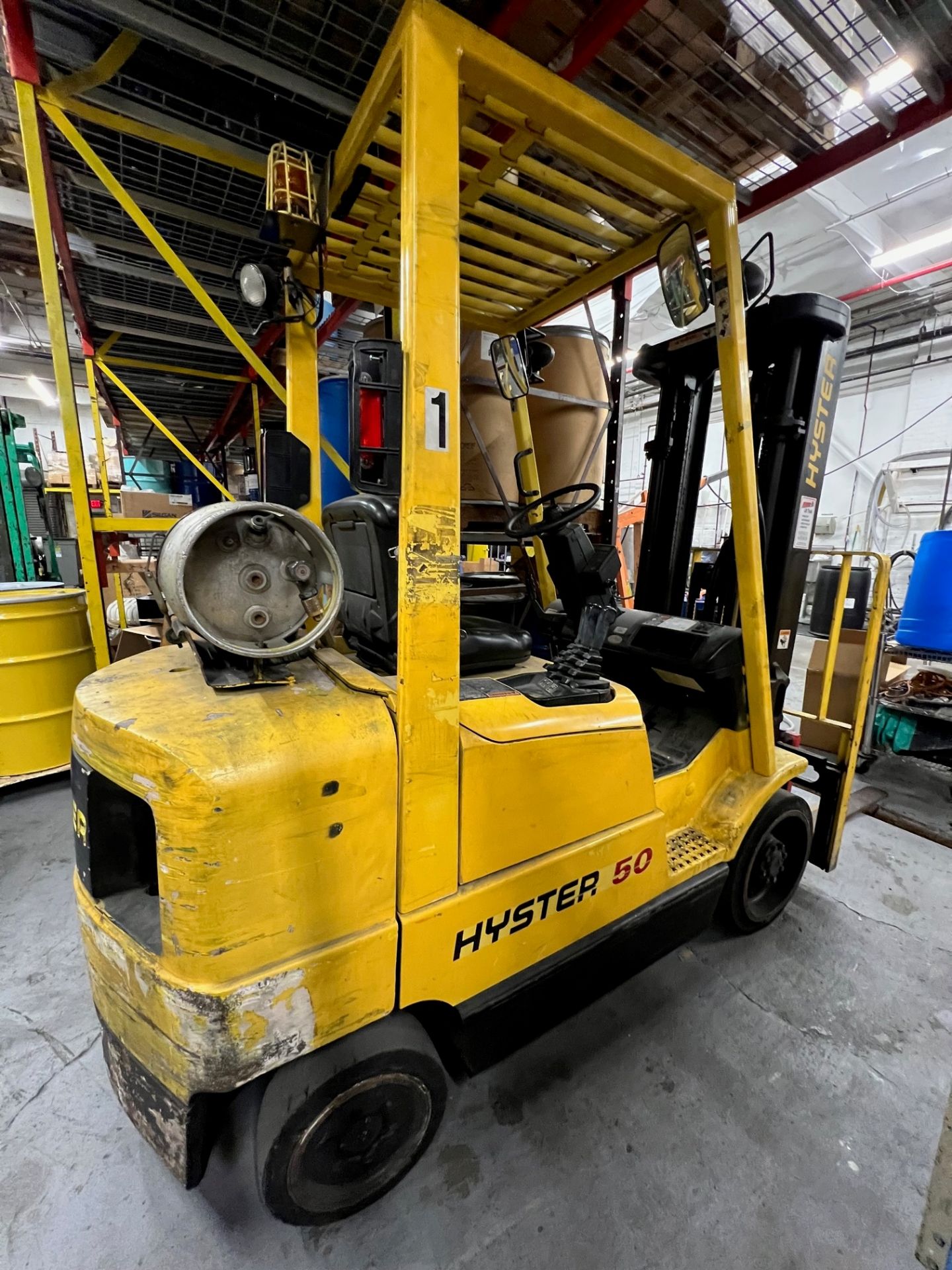 Hyster 5,000 lb. Capacity Forklift, Model S50XM, S/N D187V320216 with 189" Max. Load Heights, 42" - Image 2 of 4